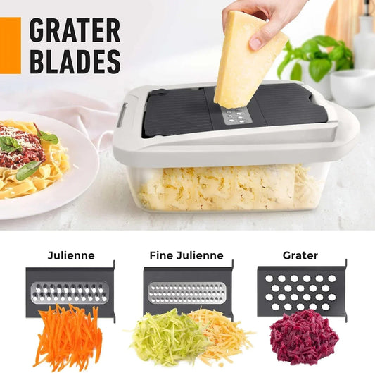 8-Blade Vegetable Chopper, Dicer, Slicer and Grater