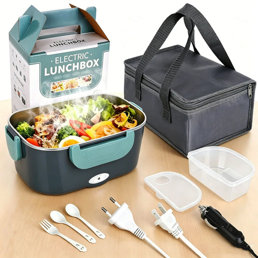 12 V / 220 V Electric Stainless Steel Lunch Box