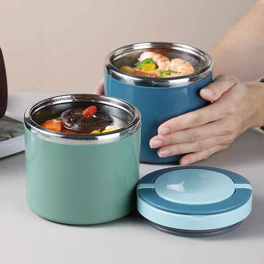 Insulated Stainless Steel Lunch Box with Handle