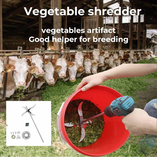 4-Blade Steel Vegetable Shredder