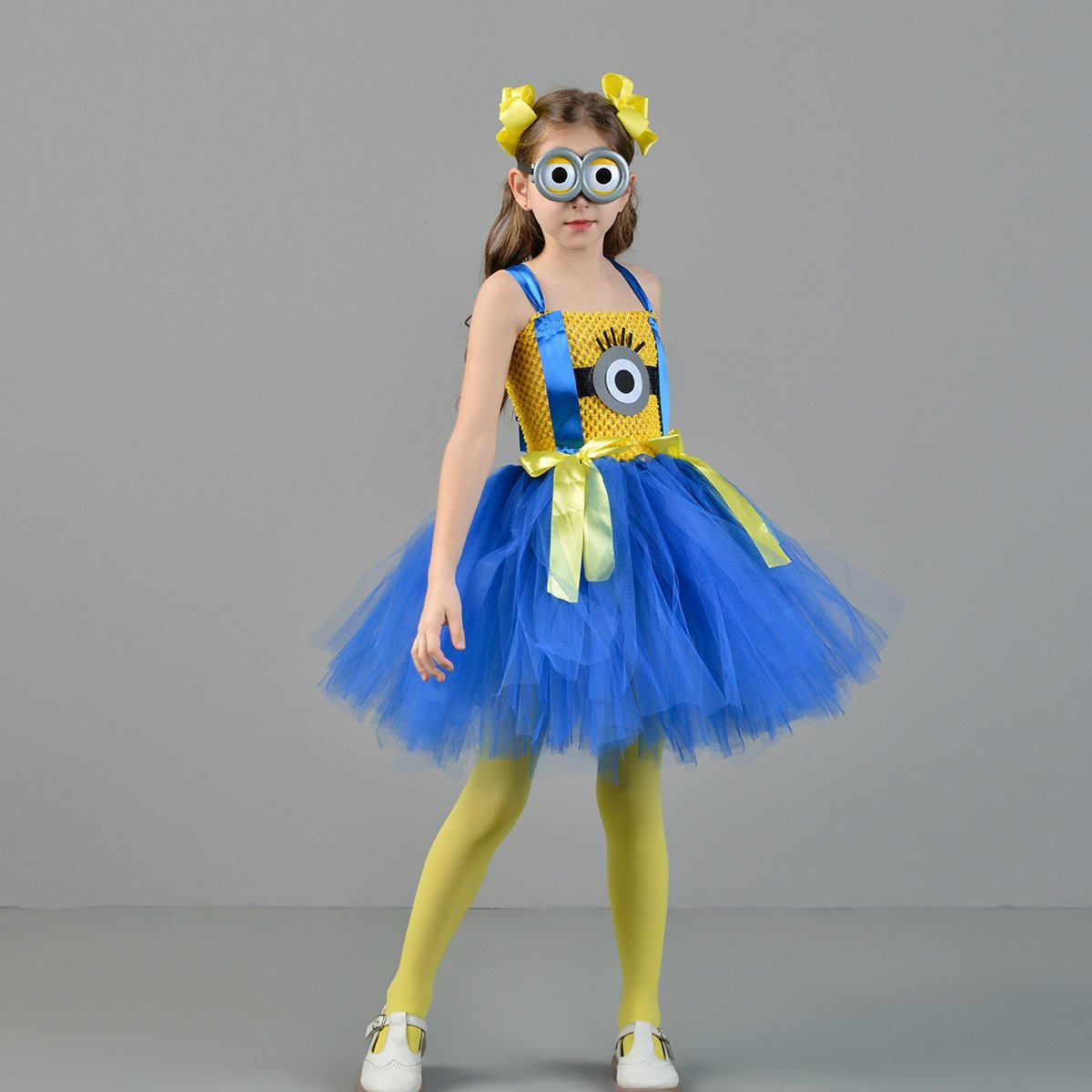 Girls' Purple Character Tutu Costume with Goggles and Headband
